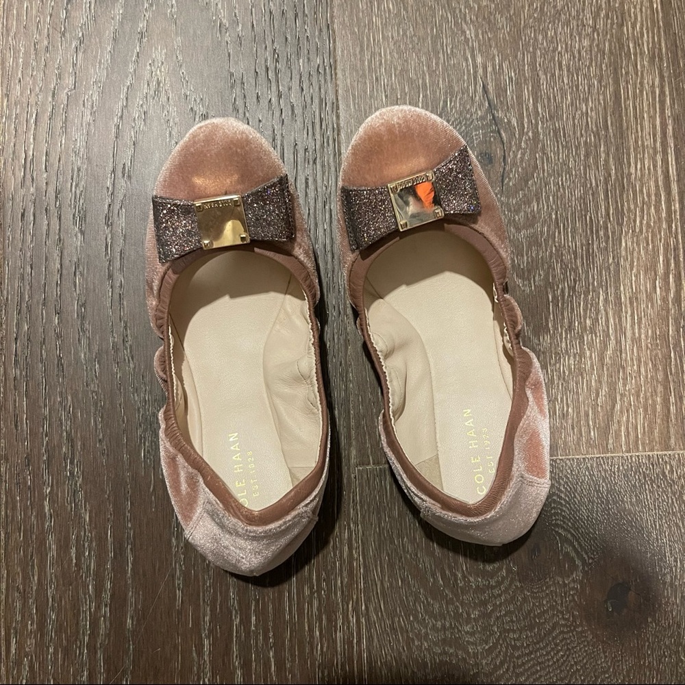 Cole Haan Tali Bow Ballet Flats Pink